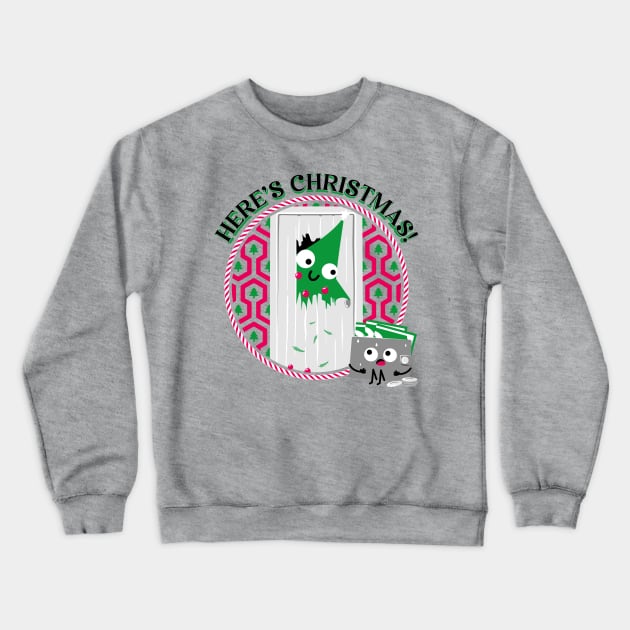 Here's Christmas Crewneck Sweatshirt by technofaze